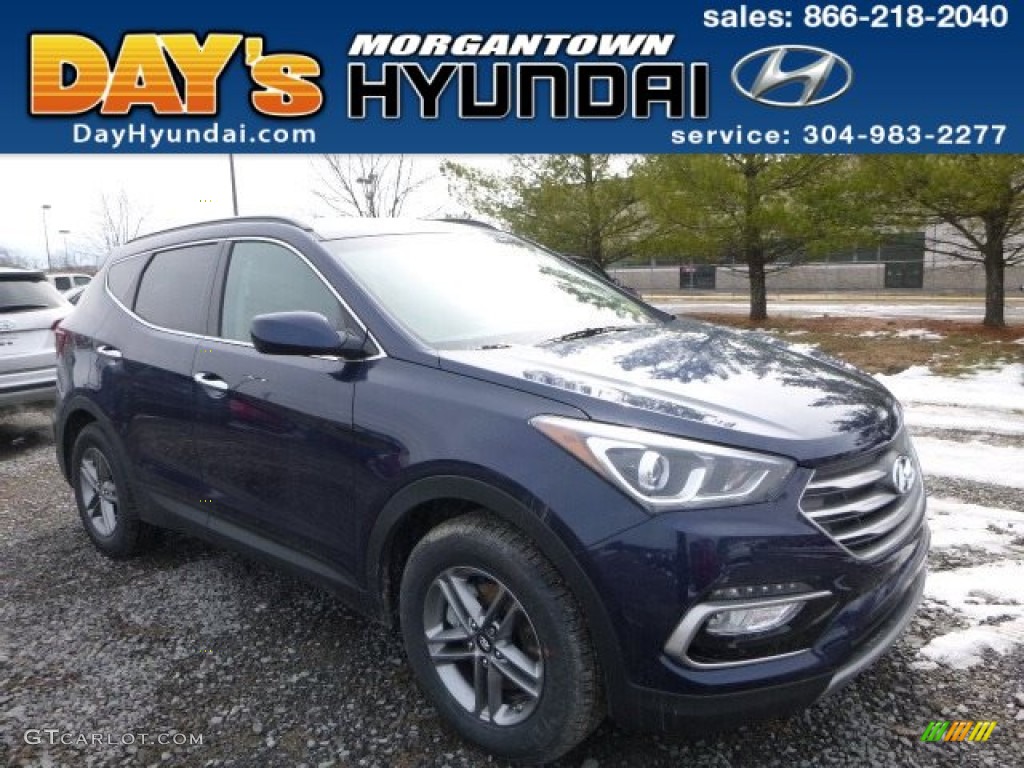 2017 Santa Fe Sport AWD - Marlin Blue / Beige photo #1