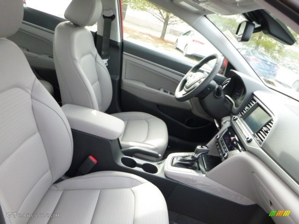 2017 Elantra Limited - Red / Gray photo #4