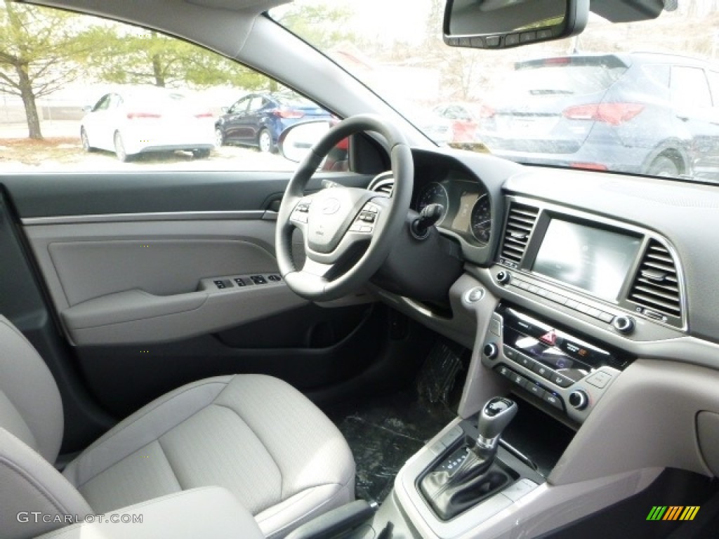 2017 Elantra Limited - Red / Gray photo #5