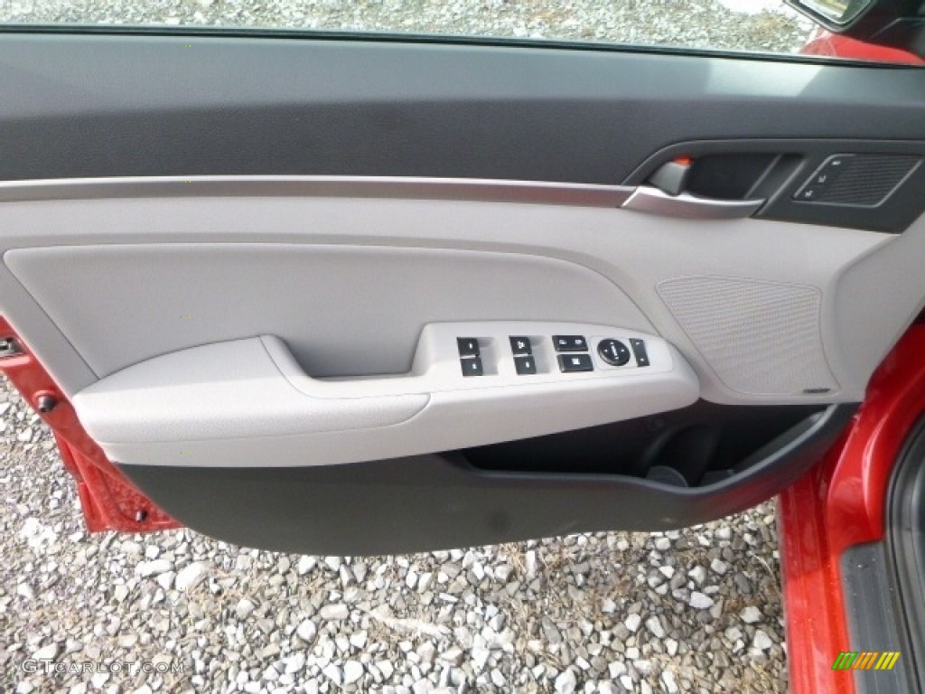 2017 Elantra Limited - Red / Gray photo #15