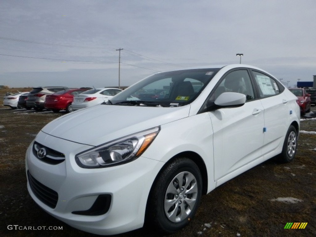 Century White 2016 Hyundai Accent SE Sedan Exterior Photo #110943843