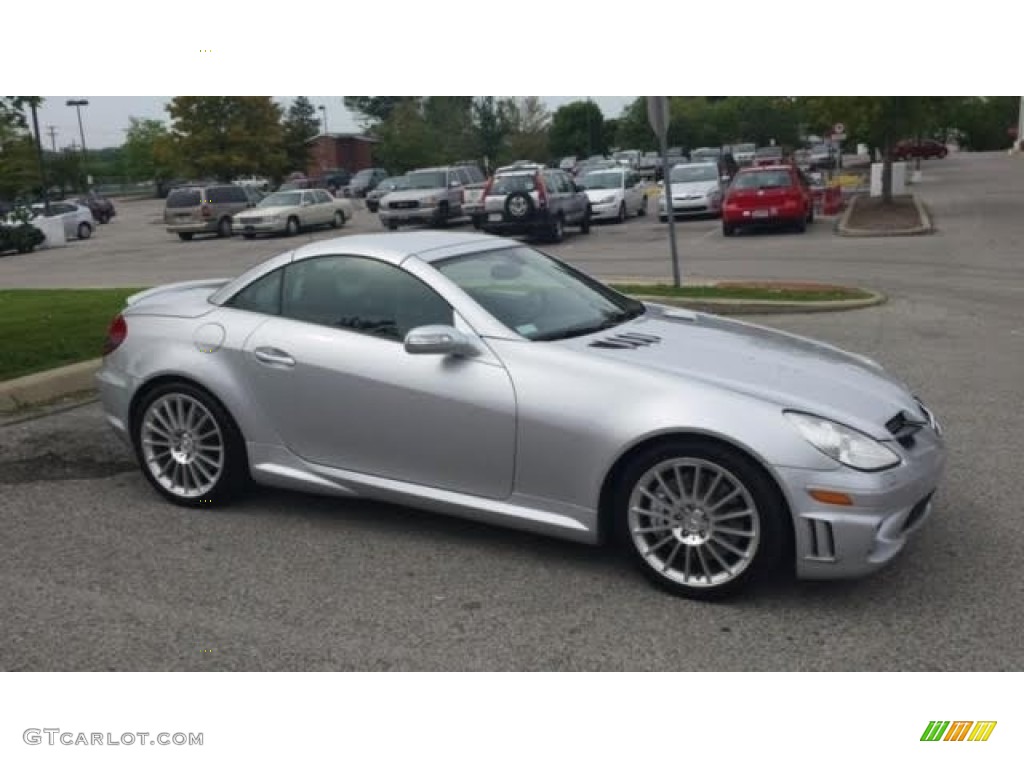 2008 SLK 55 AMG Roadster - Iridium Silver Metallic / Black photo #1