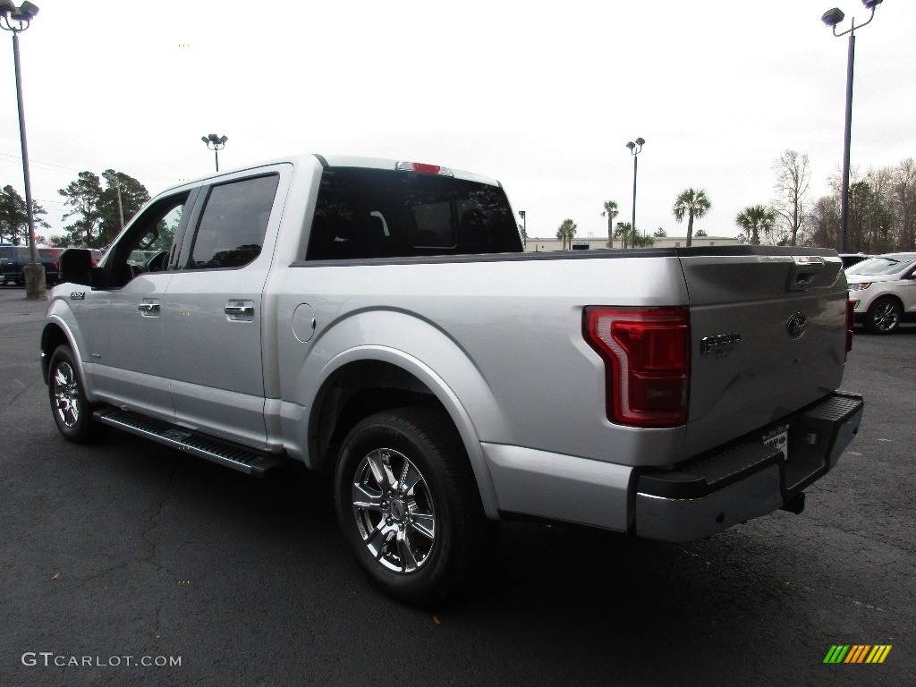 2016 F150 Lariat SuperCrew - Ingot Silver / Medium Light Camel photo #9