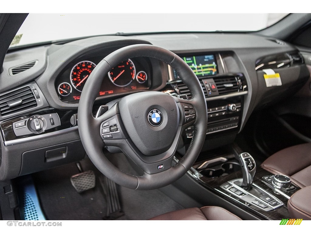 2016 BMW X3 xDrive28i Mocha Dashboard Photo #110945032