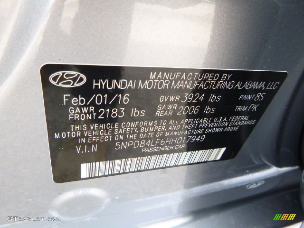 2017 Elantra SE - Gray / Gray photo #15