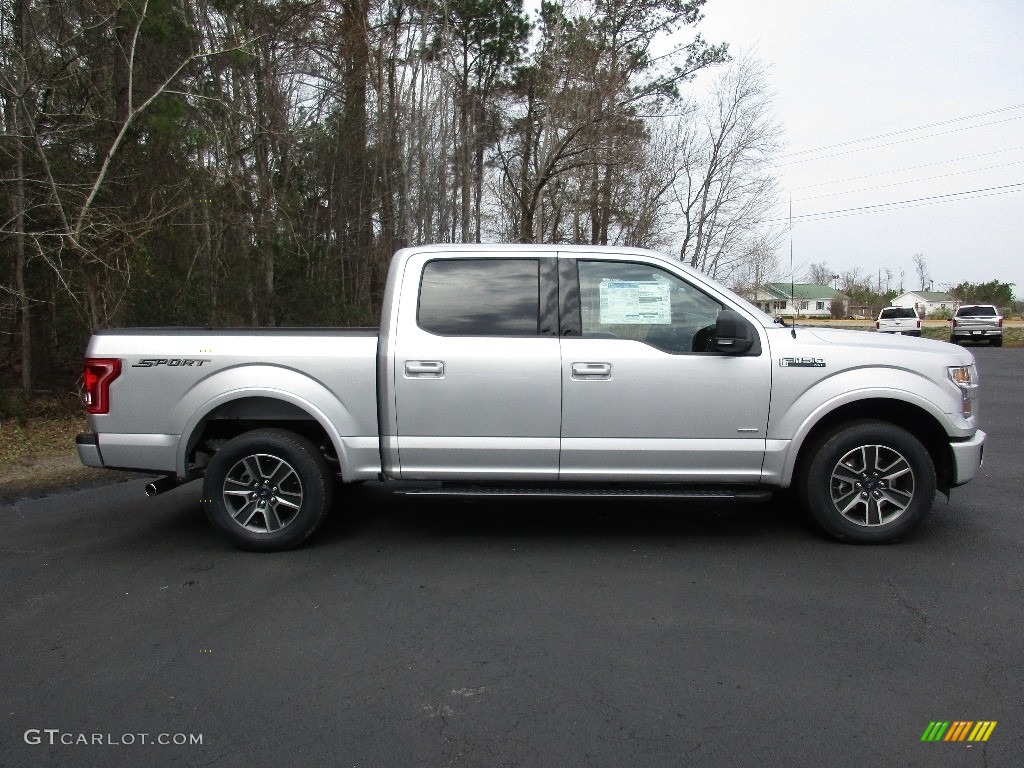 2016 F150 XLT SuperCrew - Ingot Silver / Black photo #2