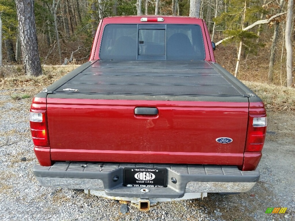 2002 Ranger XLT SuperCab 4x4 - Toreador Red Metallic / Dark Graphite photo #7