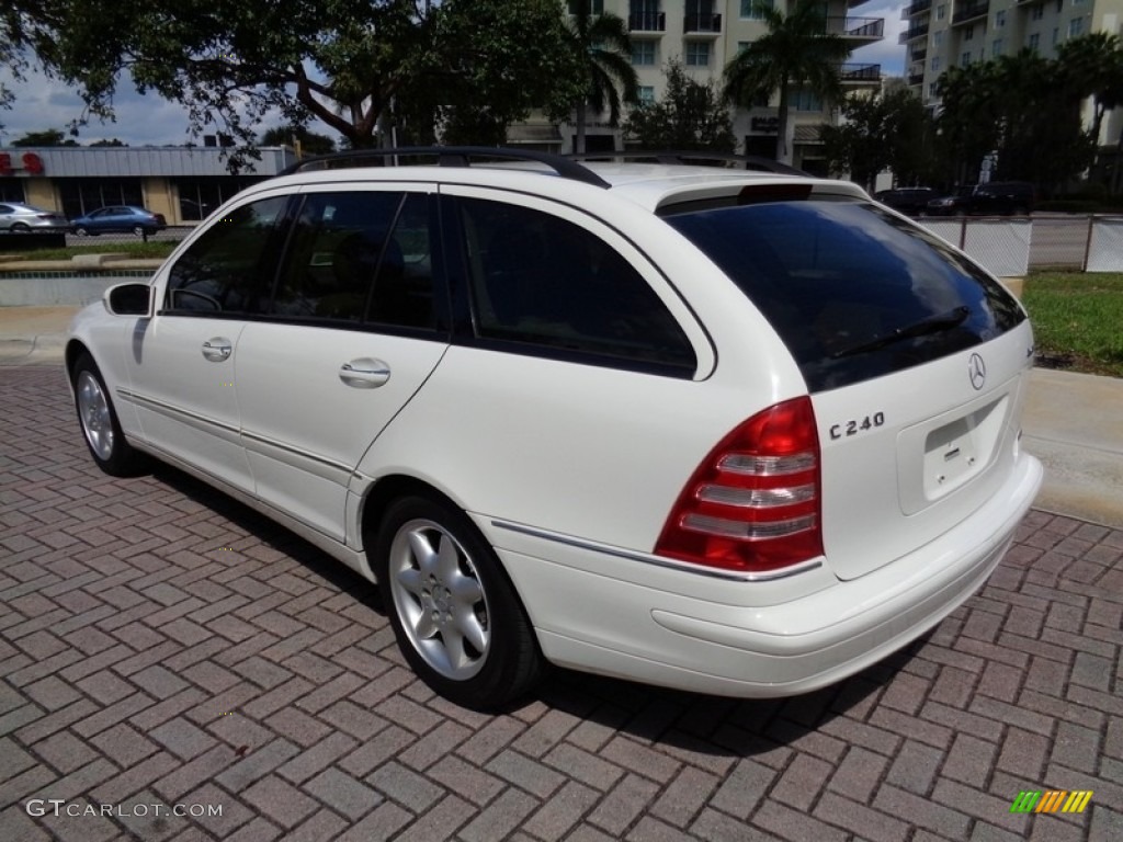 2003 C 240 4Matic Wagon - Alabaster White / Java photo #5