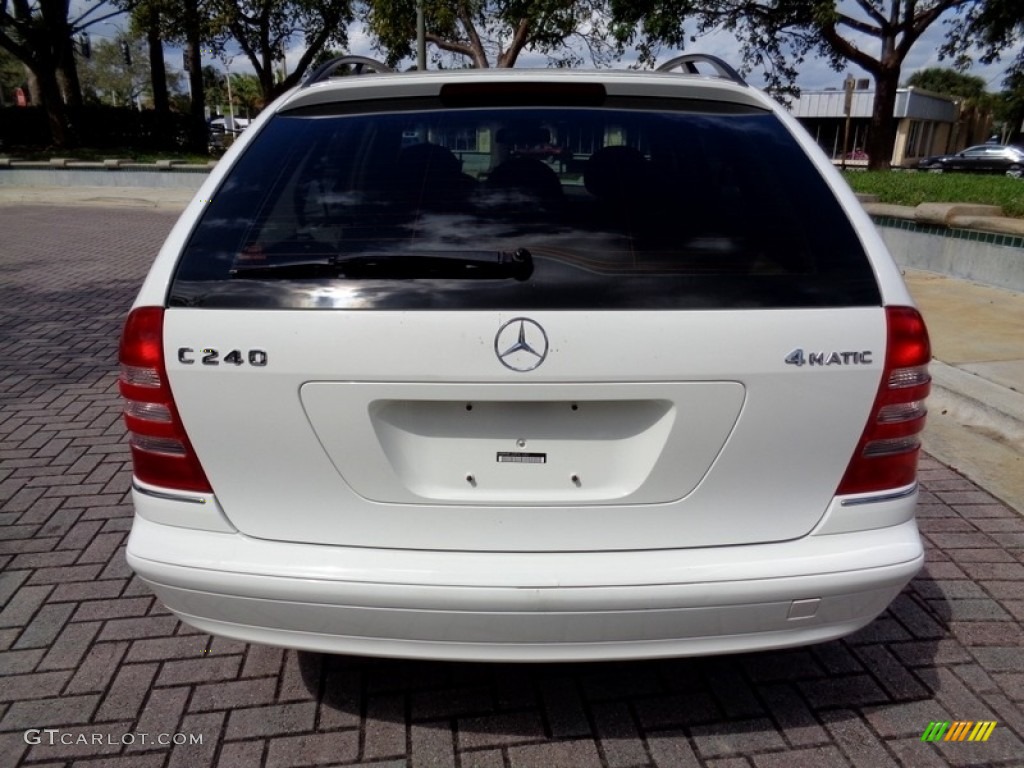 2003 C 240 4Matic Wagon - Alabaster White / Java photo #7