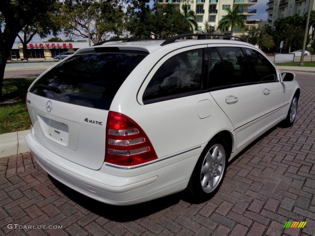 2003 C 240 4Matic Wagon - Alabaster White / Java photo #10