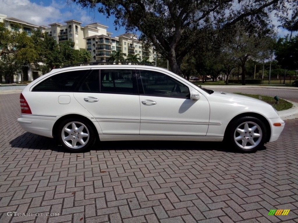 2003 C 240 4Matic Wagon - Alabaster White / Java photo #12
