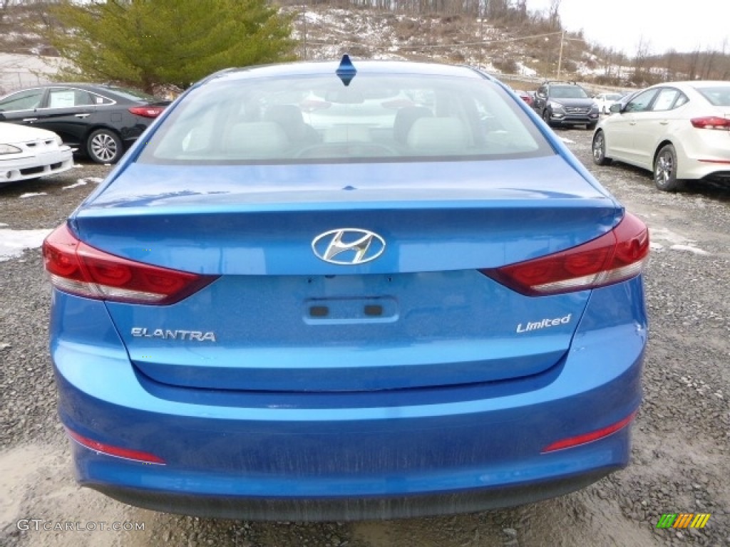 2017 Elantra Limited - Electric Blue / Gray photo #9