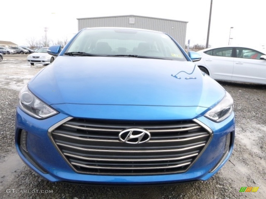 2017 Elantra Limited - Electric Blue / Gray photo #13