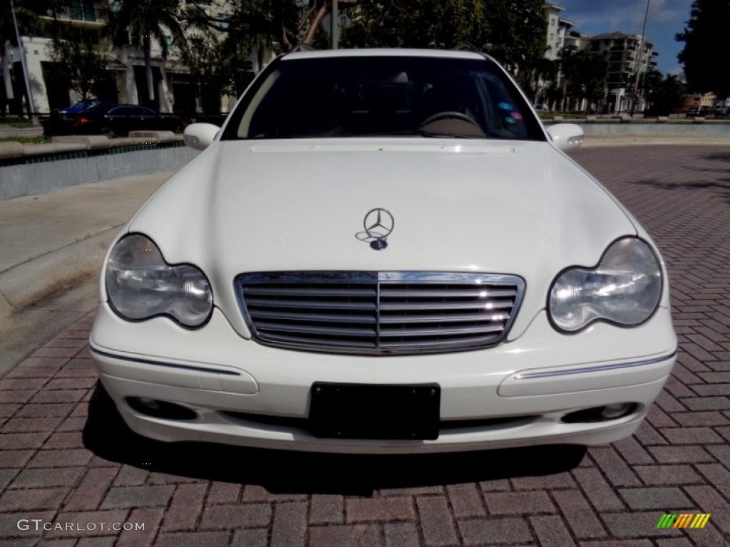 2003 C 240 4Matic Wagon - Alabaster White / Java photo #16