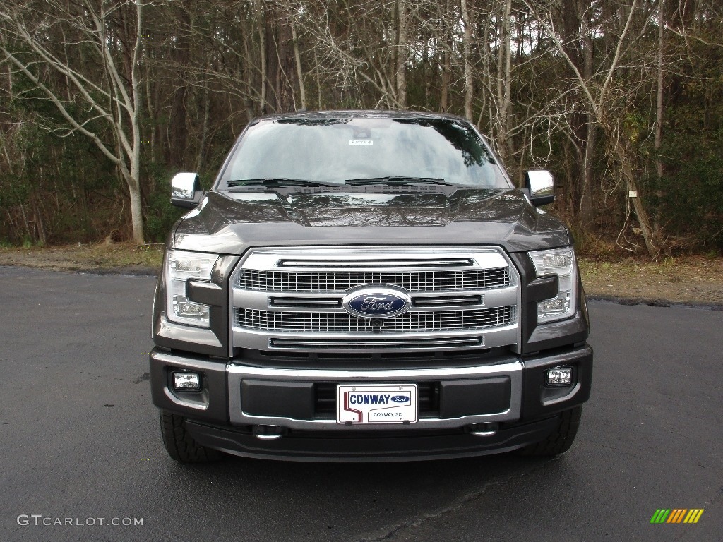 2016 F150 Platinum SuperCrew 4x4 - Magnetic / Platinum Black photo #12
