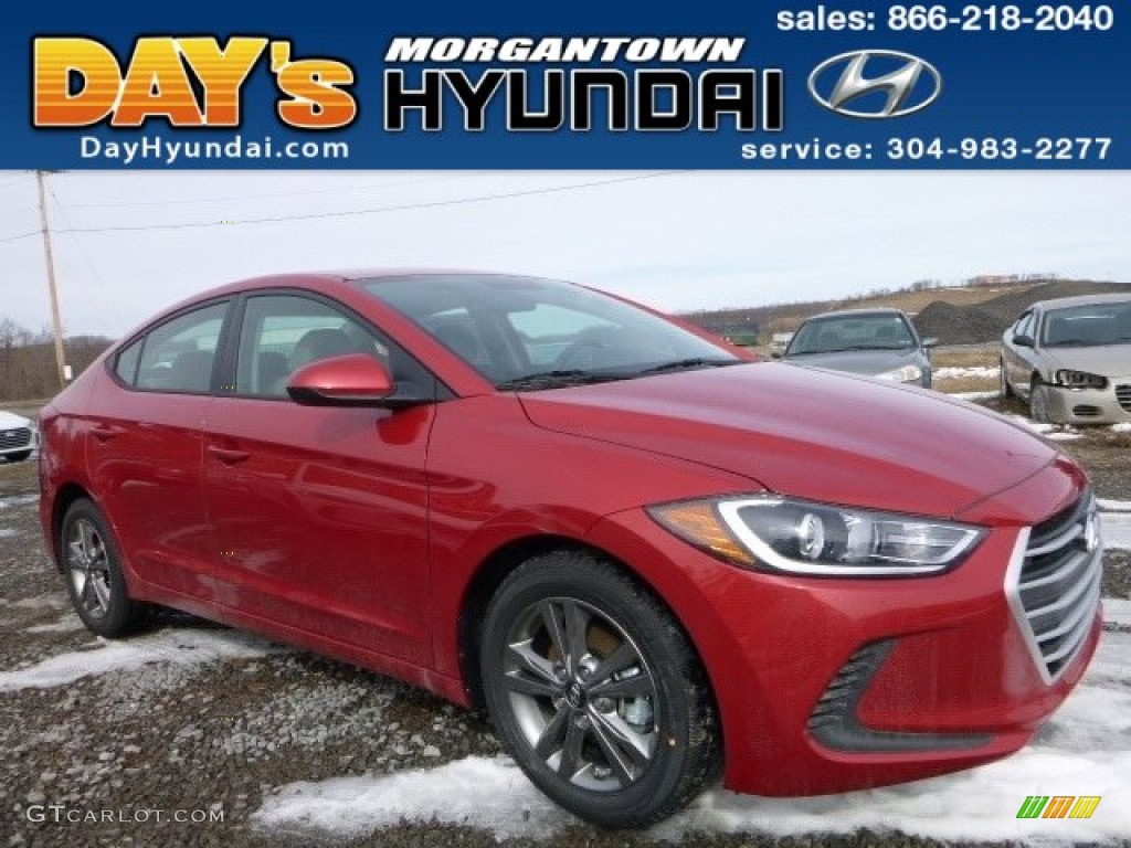 2017 Elantra SE - Red / Gray photo #1