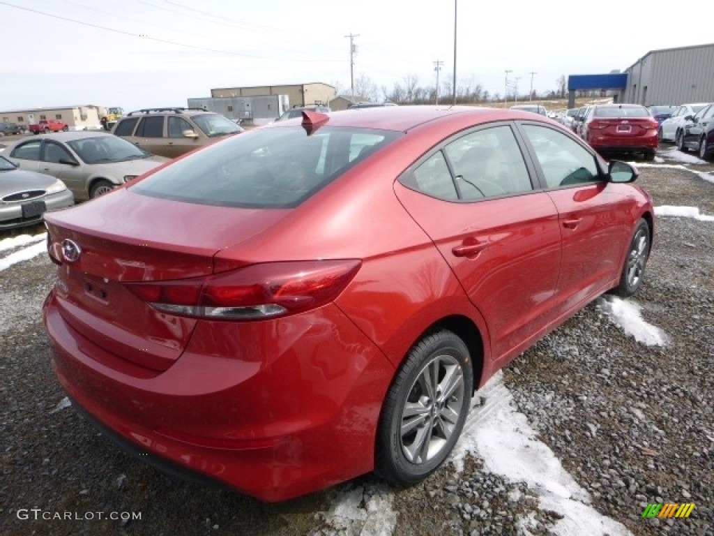2017 Elantra SE - Red / Gray photo #6