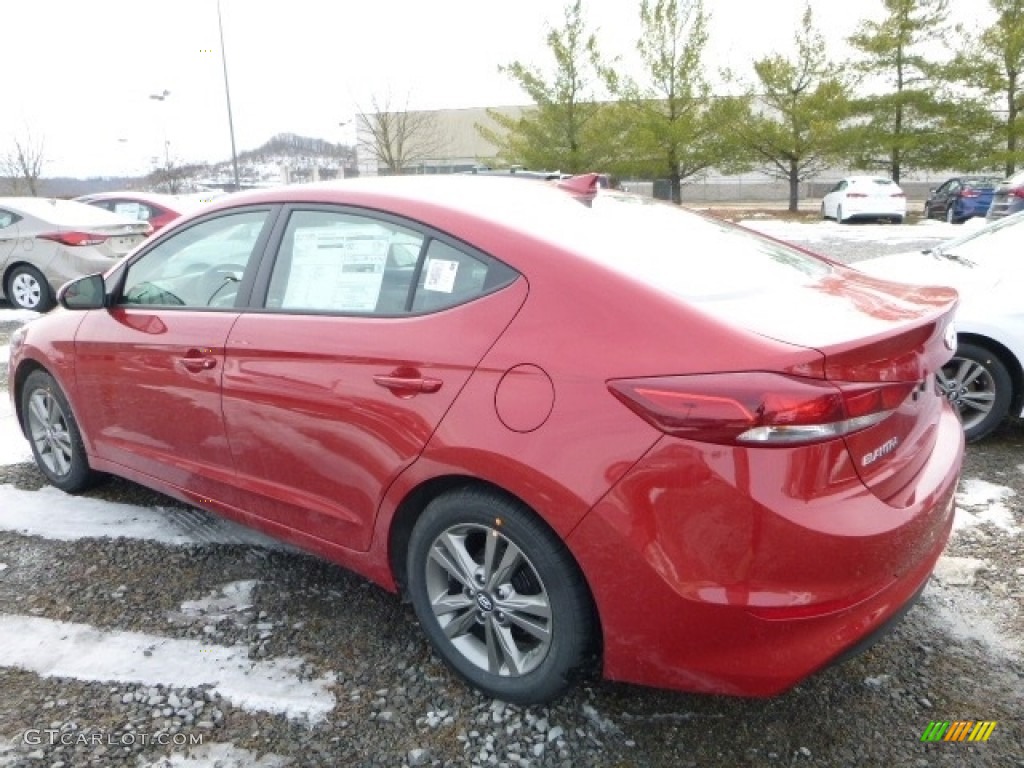 2017 Elantra SE - Red / Gray photo #8