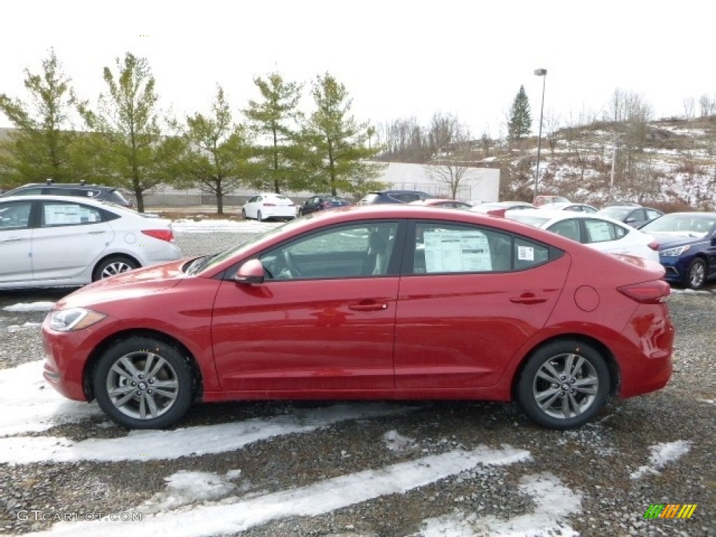 2017 Elantra SE - Red / Gray photo #9