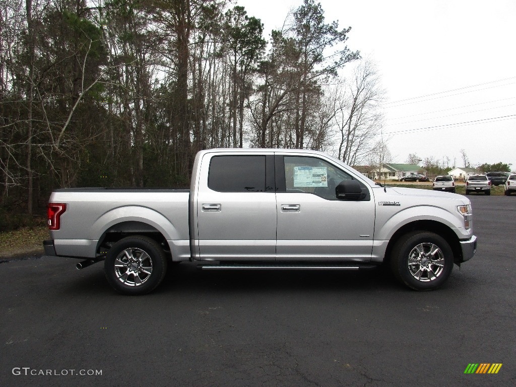 2016 F150 XLT SuperCrew - Ingot Silver / Medium Earth Gray photo #2