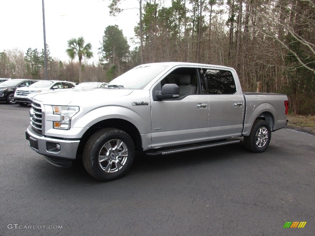 2016 F150 XLT SuperCrew - Ingot Silver / Medium Earth Gray photo #11