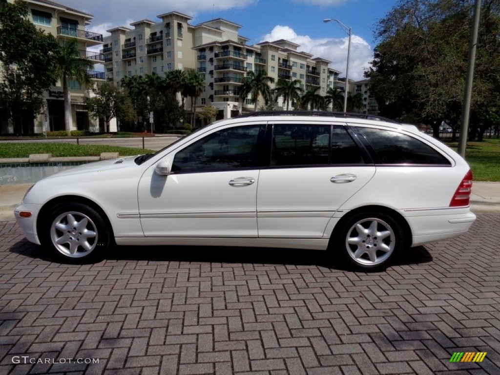 2003 C 240 4Matic Wagon - Alabaster White / Java photo #61