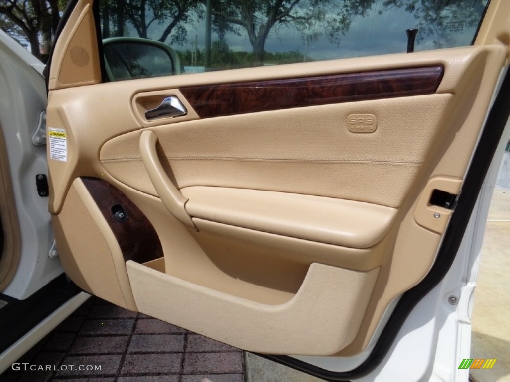 2003 C 240 4Matic Wagon - Alabaster White / Java photo #64
