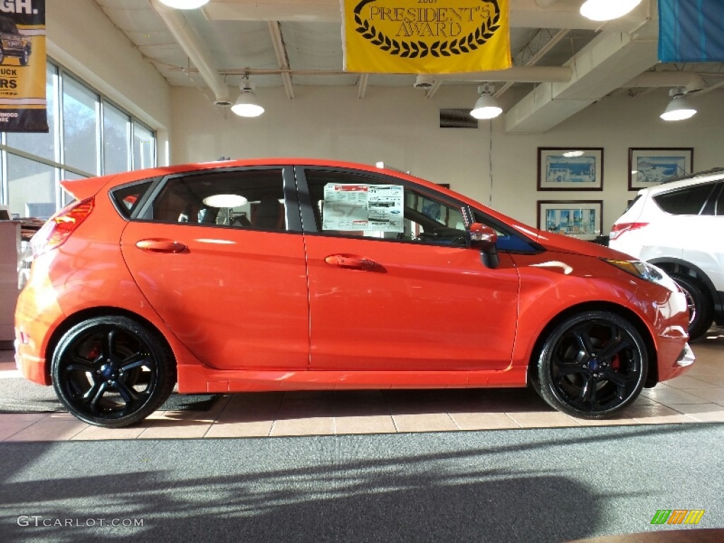 2016 Molten Orange Metallic Tri Coat Ford Fiesta St