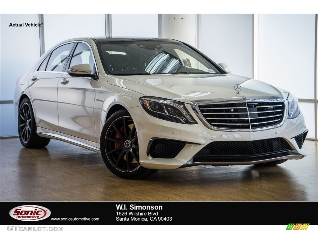 2016 S 63 AMG 4Matic Sedan - designo Diamond White Metallic / Black photo #1