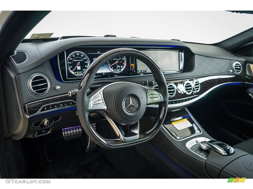 2016 Mercedes-Benz S 63 AMG 4Matic Sedan Black Dashboard Photo #110950603