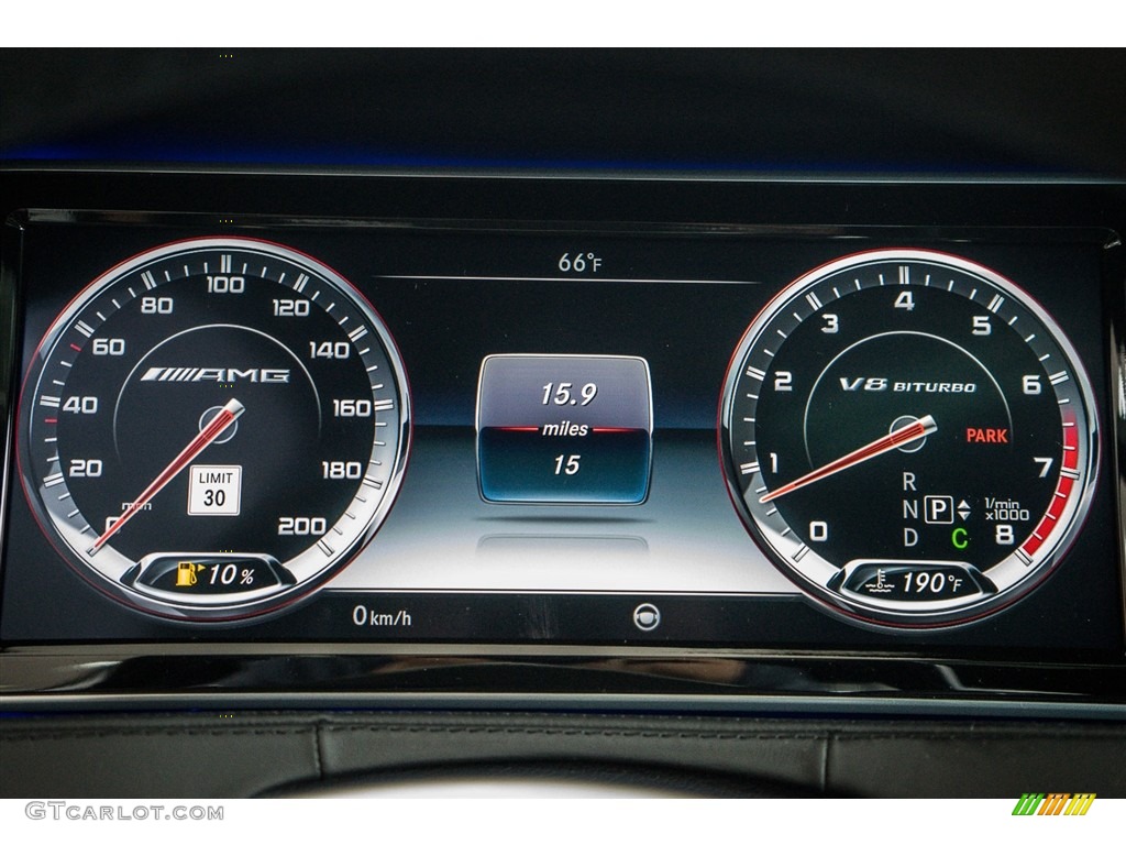 2016 Mercedes-Benz S 63 AMG 4Matic Sedan Gauges Photo #110950633