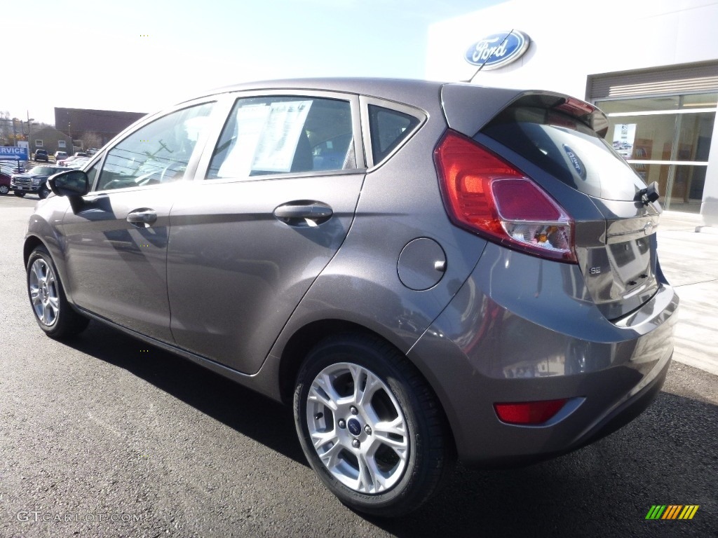 2014 Fiesta SE Hatchback - Storm Gray / Charcoal Black photo #9