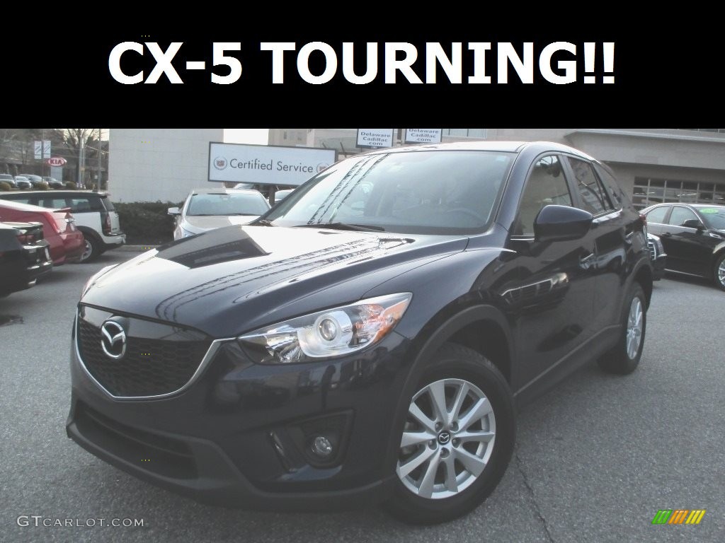 2013 CX-5 Touring - Stormy Blue Mica / Sand photo #1