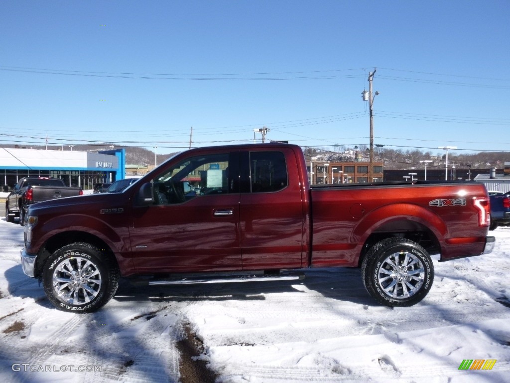 2016 F150 XLT SuperCab 4x4 - Bronze Fire / Medium Earth Gray photo #6