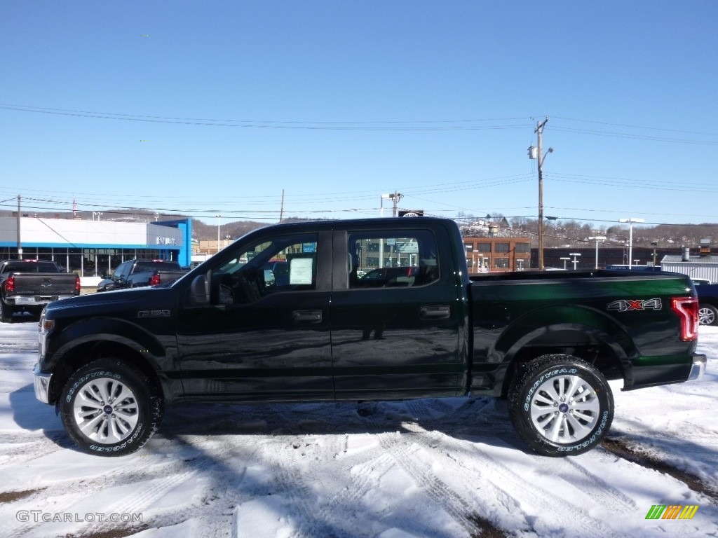 2016 F150 XL SuperCrew 4x4 - Green Gem / Medium Earth Gray photo #6