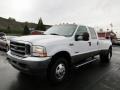 Oxford White - F350 Super Duty Lariat Crew Cab 4x4 Dually Photo No. 3