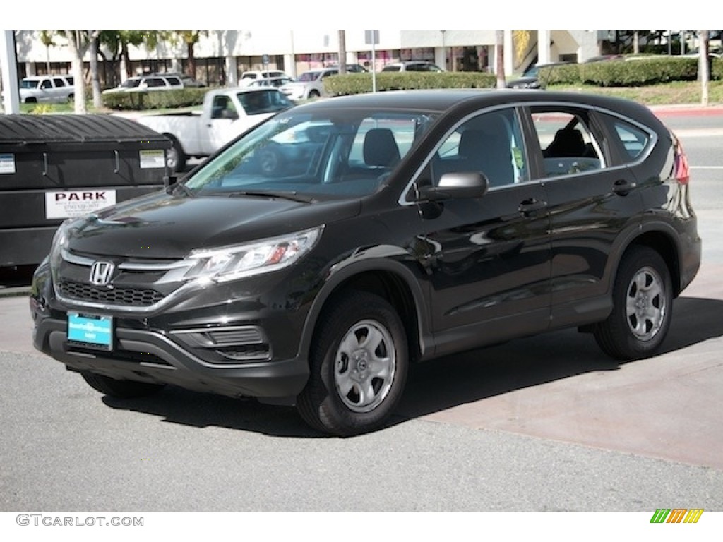 2015 CR-V LX AWD - Crystal Black Pearl / Black photo #8