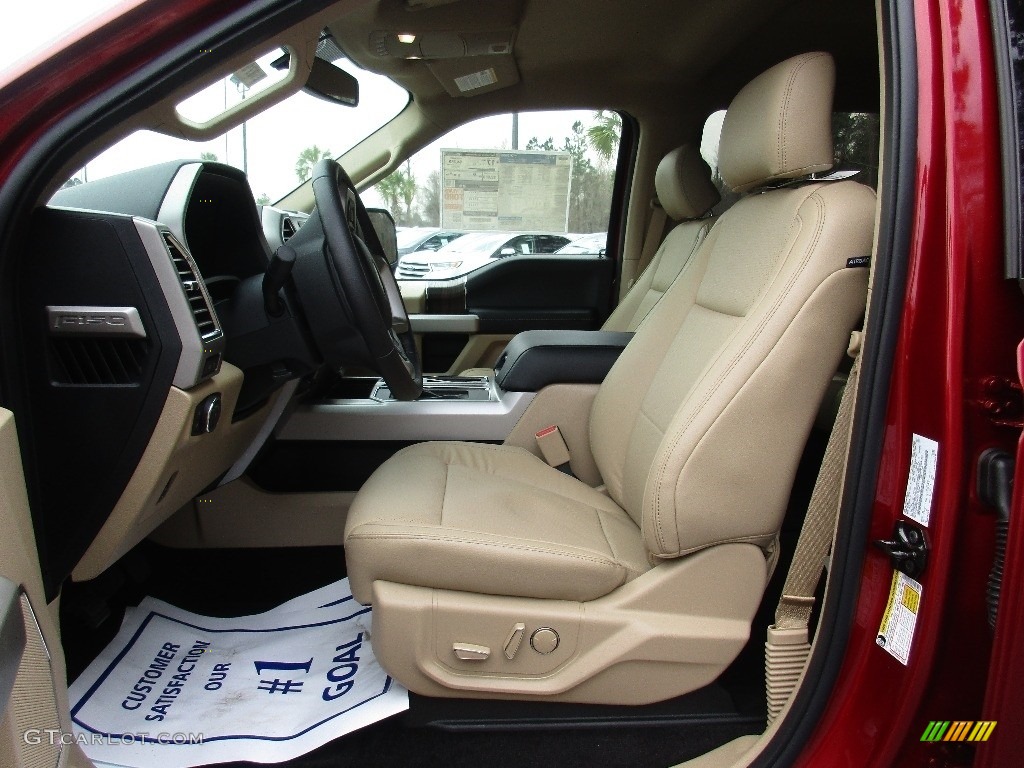 2016 F150 Lariat SuperCrew 4x4 - Ruby Red / Medium Light Camel photo #18