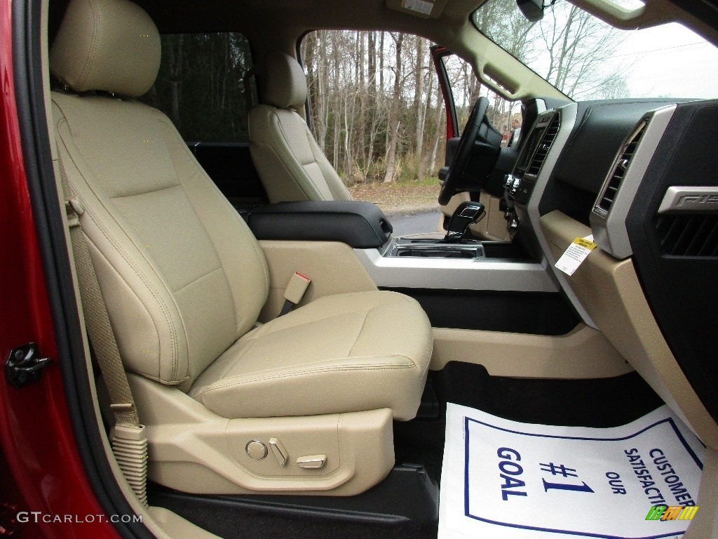 2016 F150 Lariat SuperCrew 4x4 - Ruby Red / Medium Light Camel photo #23