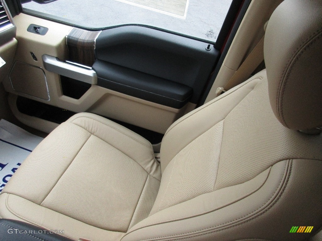2016 F150 Lariat SuperCrew 4x4 - Ruby Red / Medium Light Camel photo #25