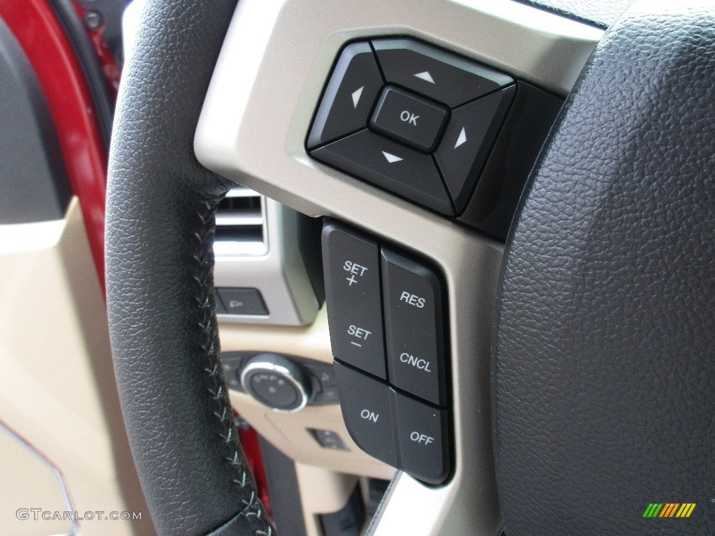 2016 F150 Lariat SuperCrew 4x4 - Ruby Red / Medium Light Camel photo #38