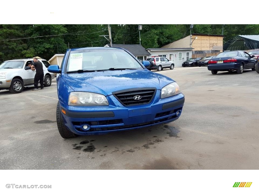 2006 Elantra GT Hatchback - Tidal Wave Blue / Gray photo #8