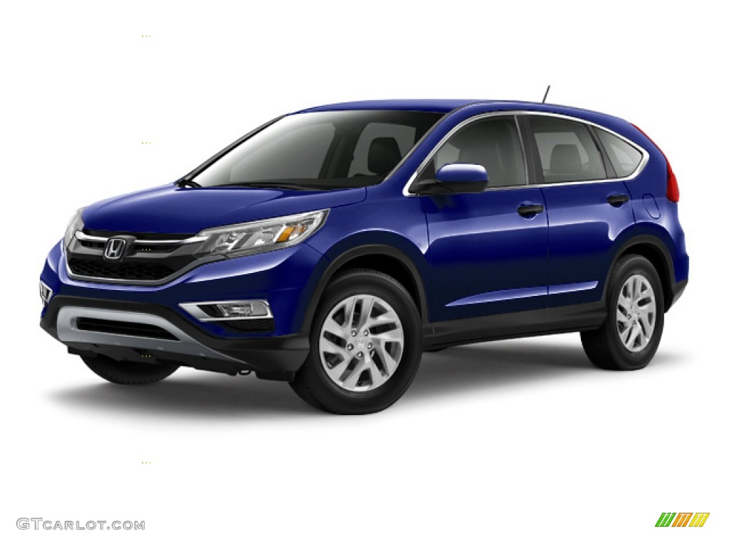 2016 CR-V EX - Obsidian Blue Pearl / Gray photo #19