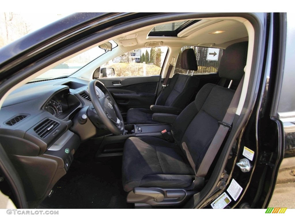 2012 CR-V EX 4WD - Crystal Black Pearl / Black photo #9