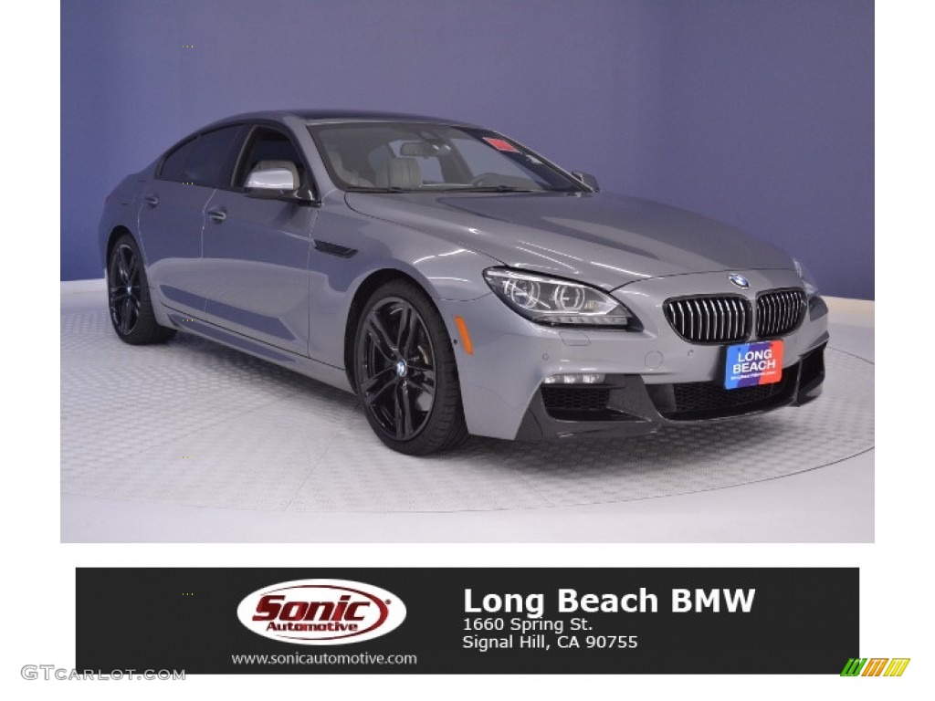 2013 6 Series 650i Gran Coupe - Space Gray Metallic / Ivory White photo #1