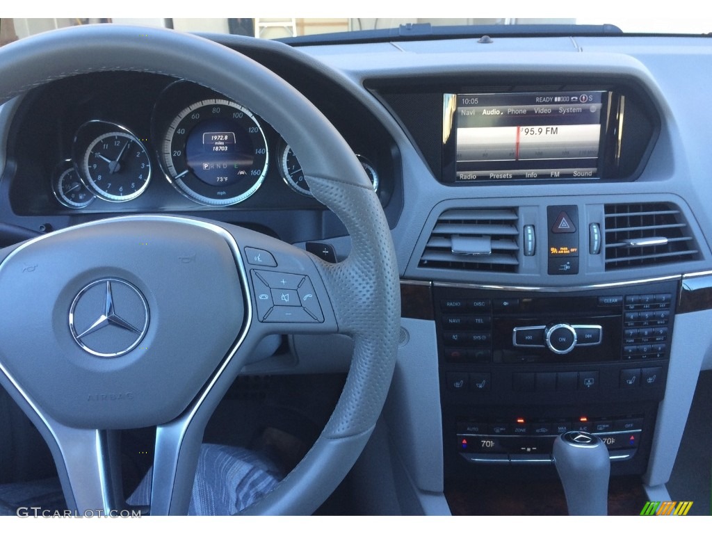 2013 E 350 Coupe - Diamond Silver Metallic / Ash/Dark Grey photo #4