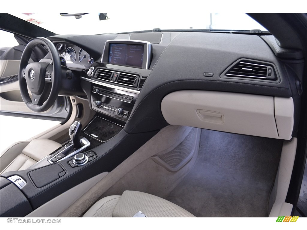 2013 6 Series 650i Gran Coupe - Space Gray Metallic / Ivory White photo #13