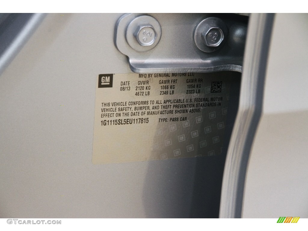 2014 Impala LT - Silver Topaz Metallic / Jet Black/Dark Titanium photo #17