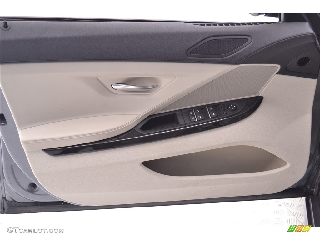 2013 6 Series 650i Gran Coupe - Space Gray Metallic / Ivory White photo #18