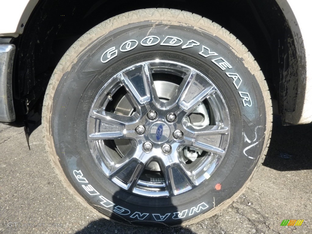 2016 F150 Lariat SuperCrew 4x4 - White Platinum / Black photo #4